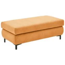 Hocker in Textil Orange