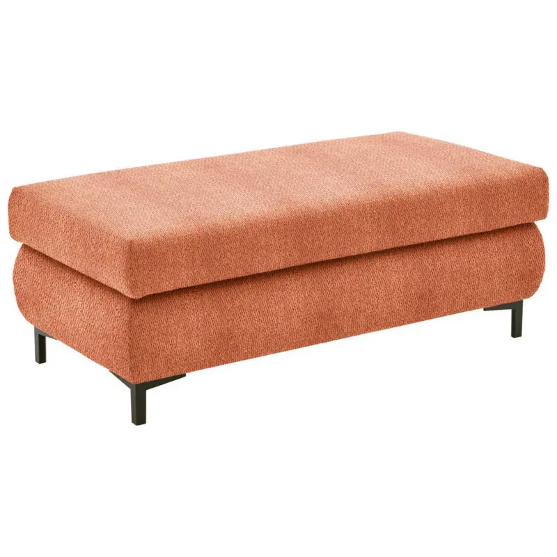 Hocker in Textil Terracotta