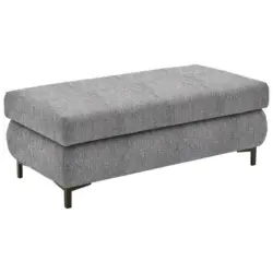 Hocker in Textil Grau