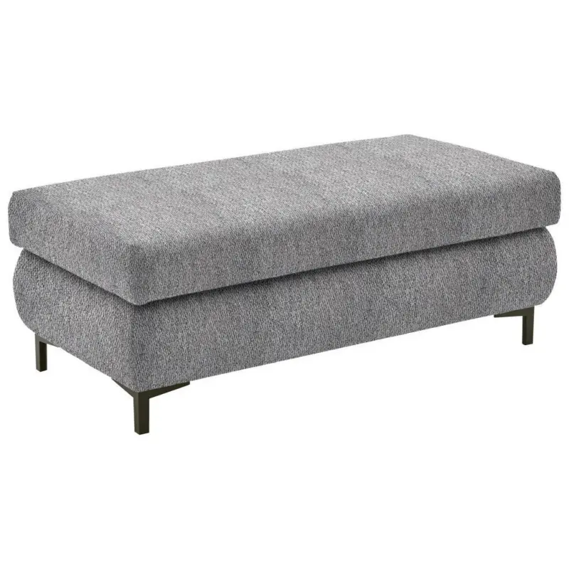 Hocker in Textil Grau