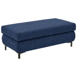 Hocker in Textil Blau