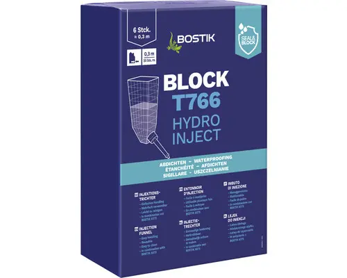 Bostik BLOCK T766 HYDRO INJECT Injektionstrichter Pack = 6 St