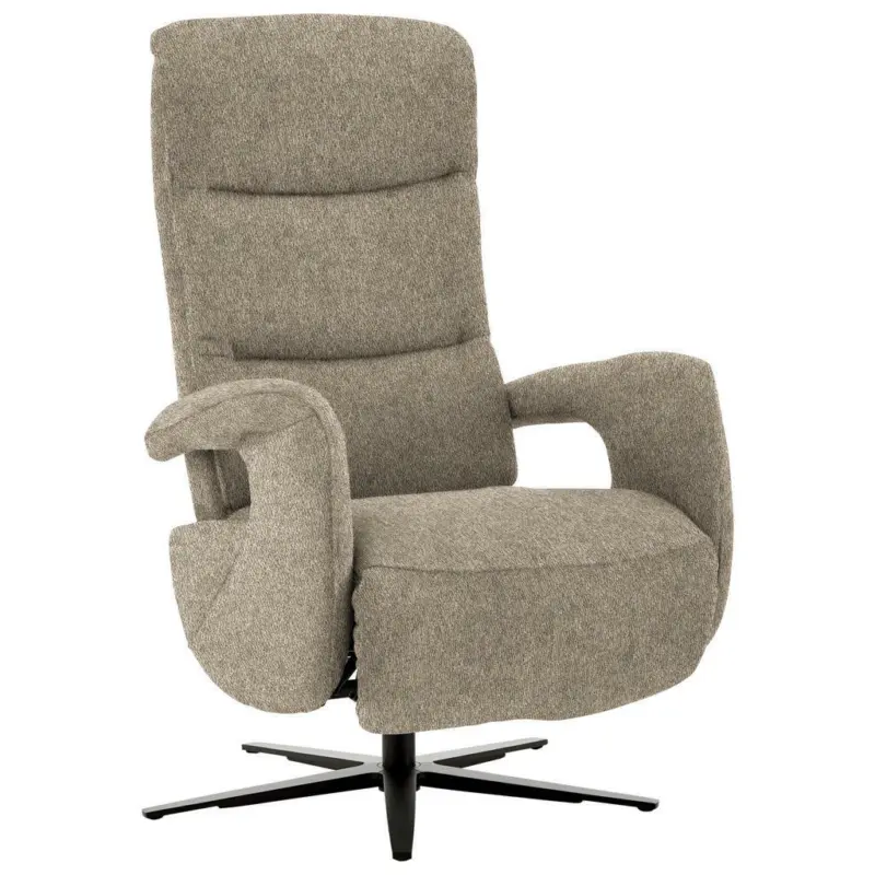 Relaxsessel in Textil Hellbraun