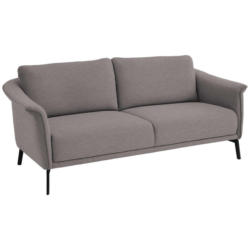 Dreisitzer-Sofa in Flachgewebe Grau, Lila