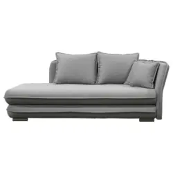 Liege in Flachgewebe Grau