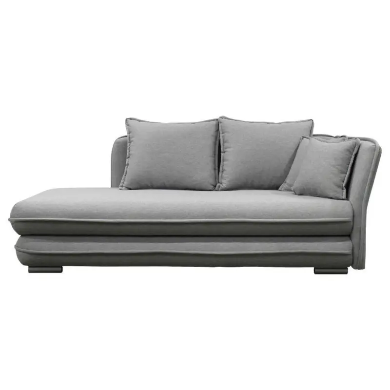 Liege in Flachgewebe Grau