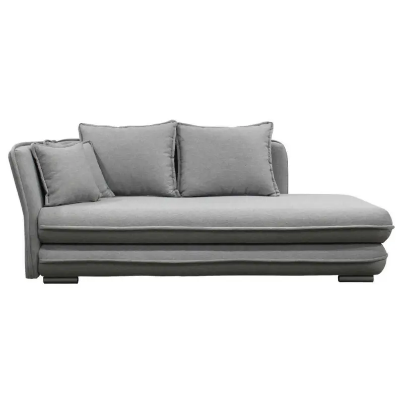 Liege in Flachgewebe Grau