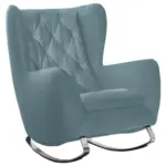 XXXLutz Lauterach - Ihr M&ouml;belhaus bei Bregenz Chesterfield-Sessel in Velours Hellblau