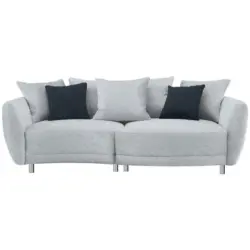 Bigsofa in Chenille Hellgrau