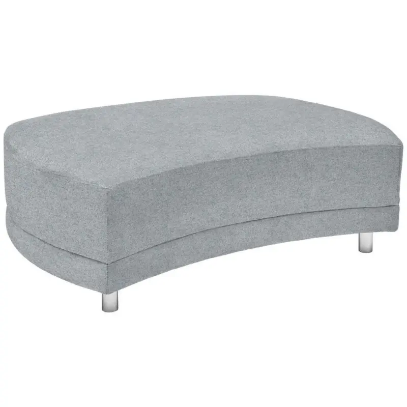 Hocker in Textil Hellgrau