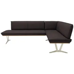 Eckbank 237/162 cm in Dunkelbraun