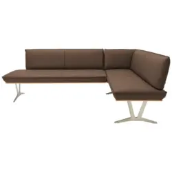 Eckbank 237/162 cm in Hellbraun