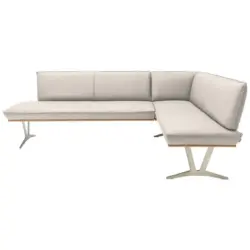 Eckbank 237/162 cm in Creme
