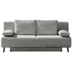 Schlafsofa in Kord Hellgrau