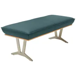 Hockerbank 130/49/54 cm in Blau, Grün