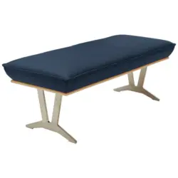 Hockerbank 130/49/54 cm in Dunkelblau