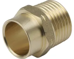 Übergangsnippel 1/2"AGx18mm 10 Stück Rotguss