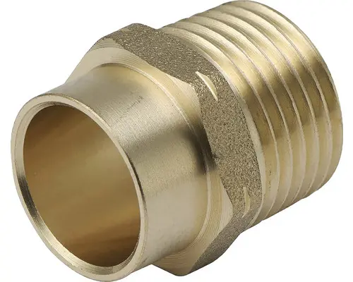 Übergangsnippel 1/2"AGx18mm 10 Stück Rotguss