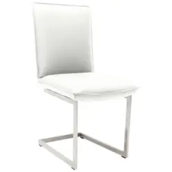 Schwingstuhl in Nickel Echtleder pigmentiert