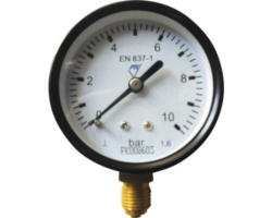 Manometer 1/4" Anschluß unten 0-10 bar