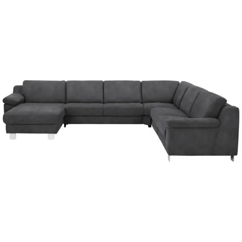 Wohnlandschaft in Mikrofaser Anthrazit