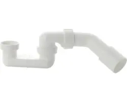 Siphon für Brausetasse 1 1/2" weiß