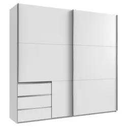 Schwebetürenschrank in Weiß
