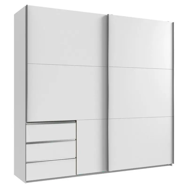 Schwebetürenschrank in Weiß