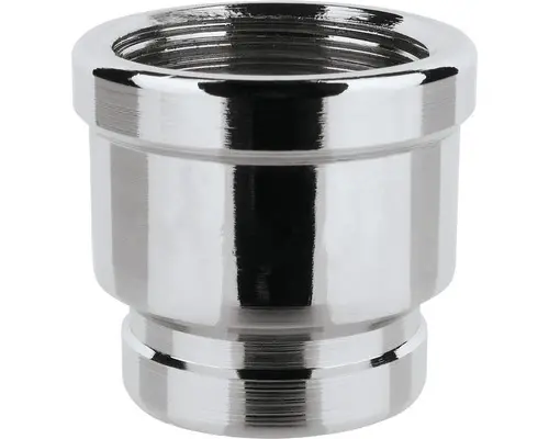 Muffe reduziert 3/8"x1/2" messing verchromt