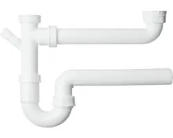Siphon für Doppelspüle 1 1/2"x40 mm
