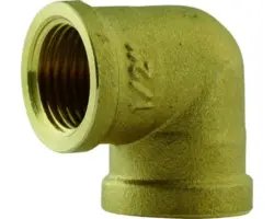 Winkel 90° 1/2" IG messing