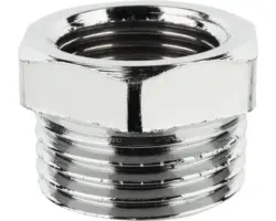 Reduzierstück 3/4"AGx1/2"IG messing verchromt