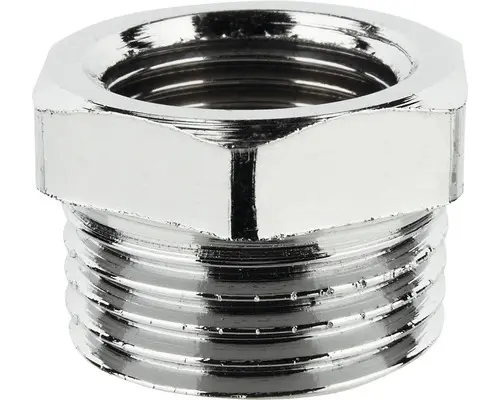 Reduzierstück 3/4"AGx1/2"IG messing verchromt