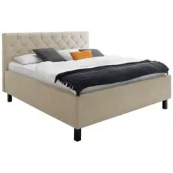 Polsterbett 180/200 cm in Beige