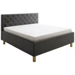 Polsterbett 180/200 cm in Anthrazit