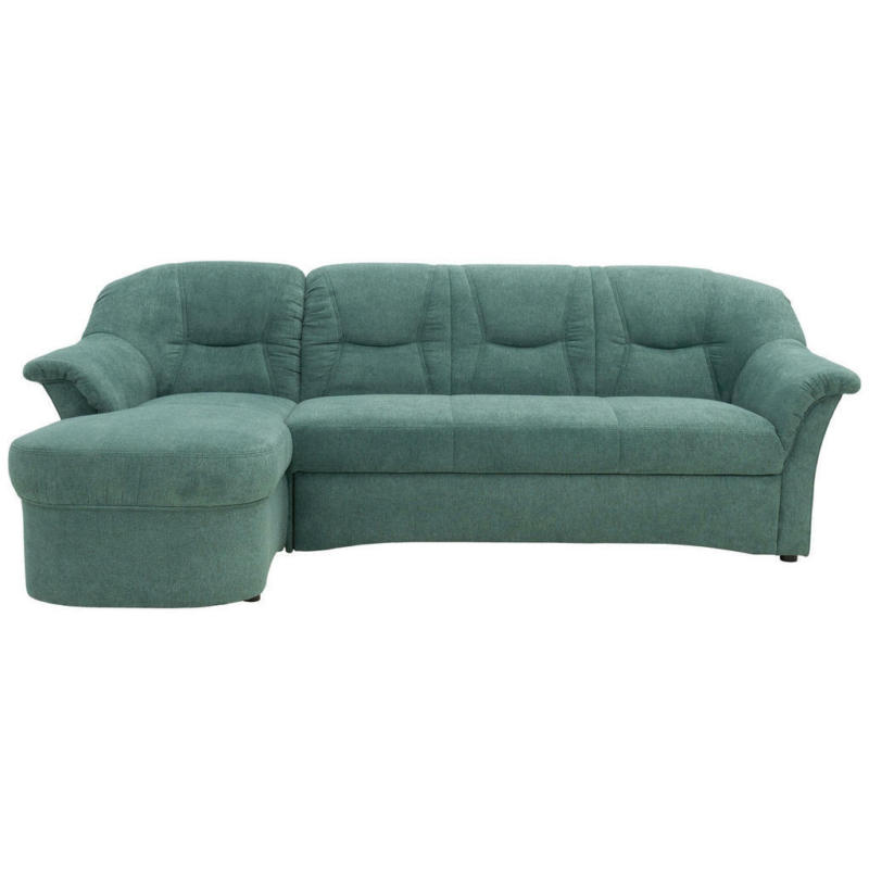 Ecksofa in Mikrofaser Petrol