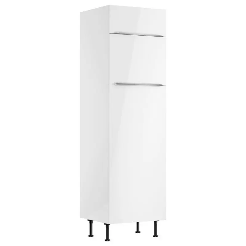 Ger&auml;teumbauschrank 60/211,8/58,1 cm in Wei&szlig;, Wei&szlig; Hochglanz