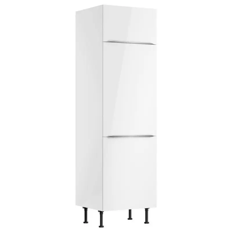 Ger&auml;teumbauschrank 60/211,8/58,1 cm in Wei&szlig;, Wei&szlig; Hochglanz