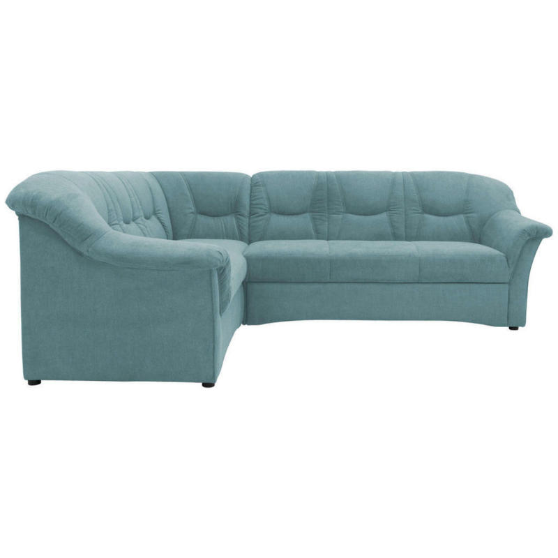 Ecksofa in Mikrofaser Petrol