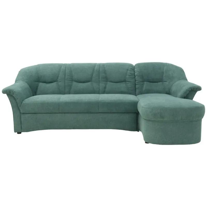 Ecksofa in Mikrofaser Petrol