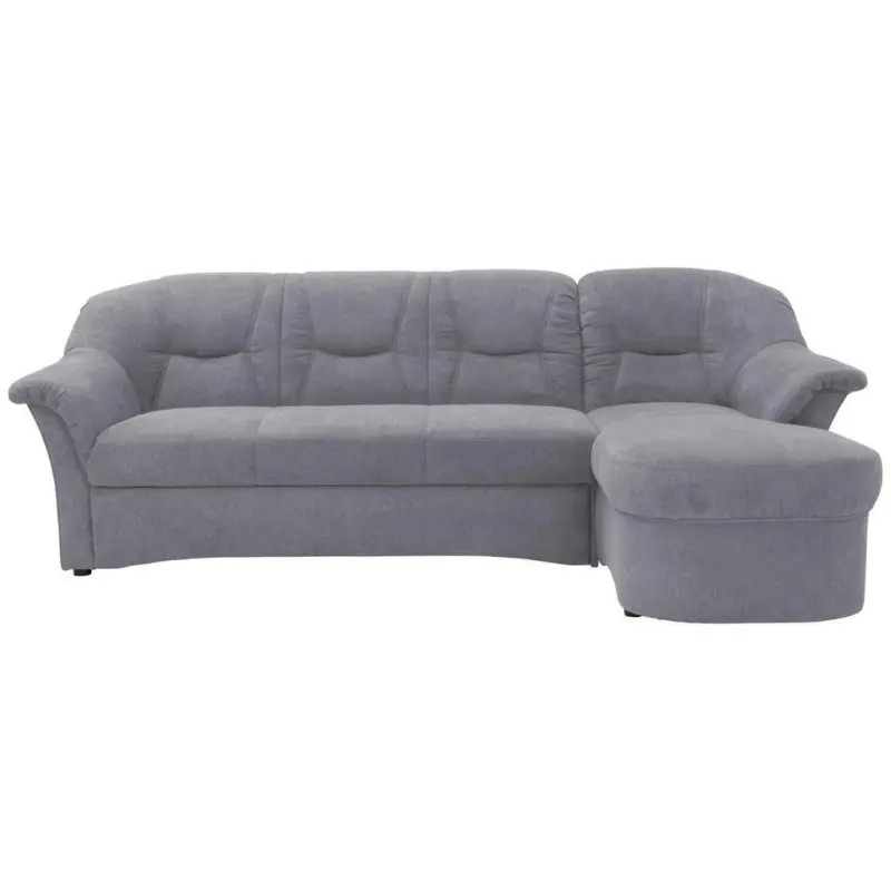 Ecksofa in Mikrofaser Dunkelgrau