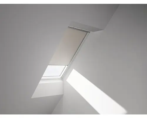 VELUX Verdunkelungsrollo uni beige manuell Rahmen aluminium DKL SK06 1085S