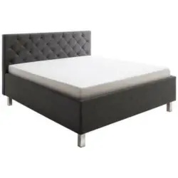 Polsterbett 180/200 cm in Anthrazit