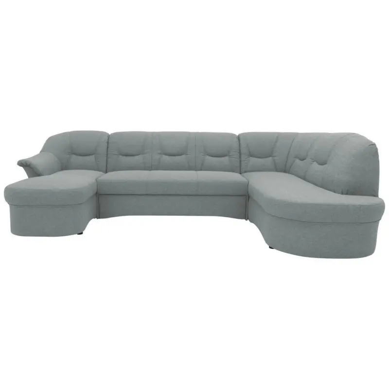 Wohnlandschaft in Mikrofaser Grau