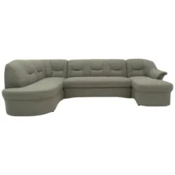 Wohnlandschaft in Mikrofaser Graubraun