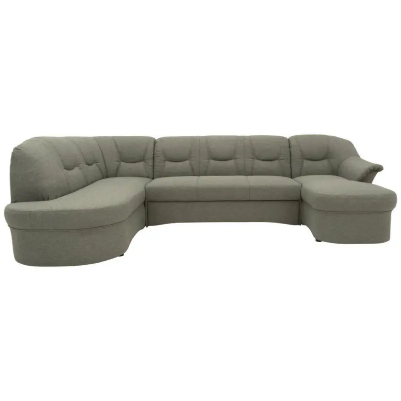 Wohnlandschaft in Mikrofaser Graubraun