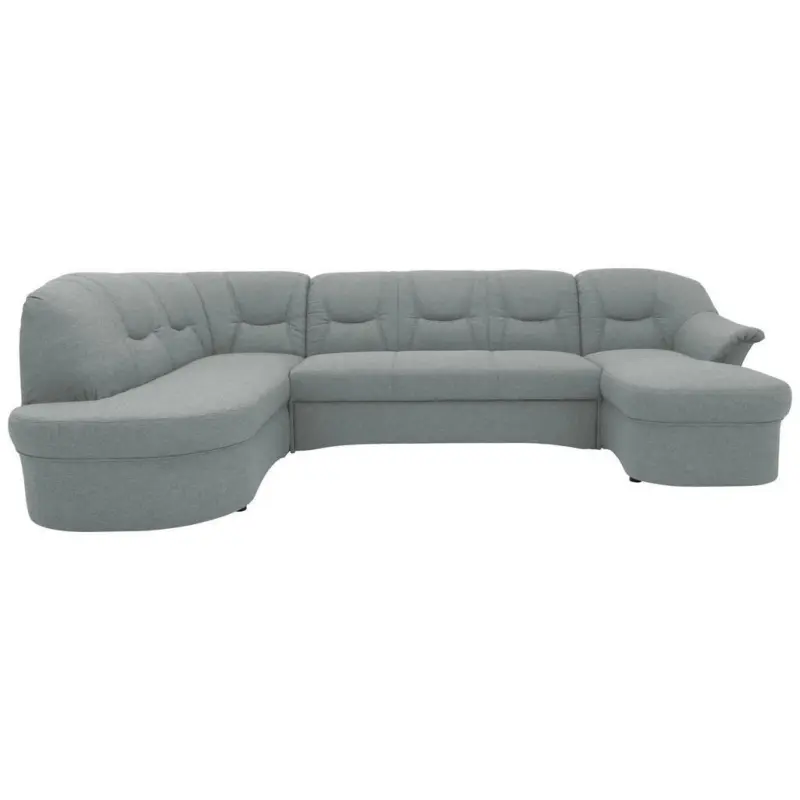 Wohnlandschaft in Mikrofaser Grau