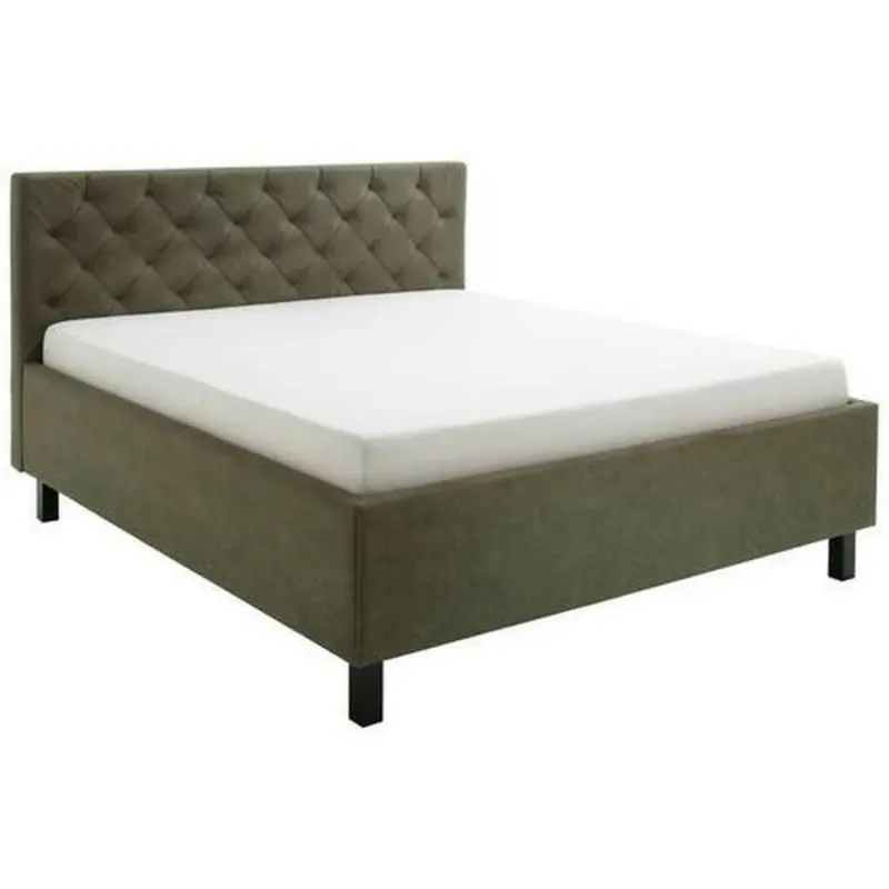 Polsterbett 180/200 cm in Grün