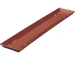 Blumenkastenuntersetzer geli Kunststoff 78x15 cm terrakotta