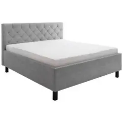 Polsterbett 180/200 cm in Hellgrau